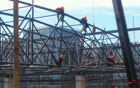 博尔塔拉蒙古自治州论钢结构网架装配的步履和相关关注变乱
